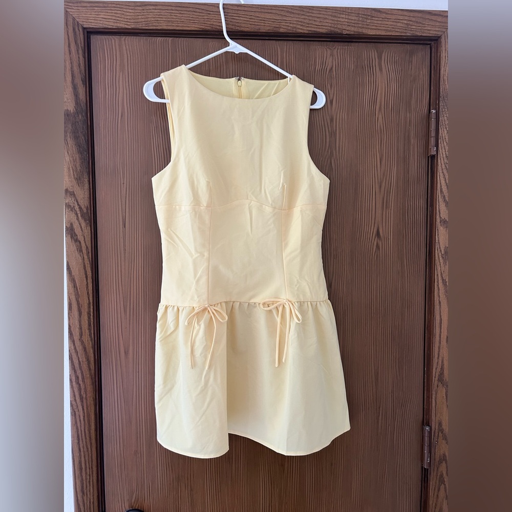 Butter Yellow Sleeveless Dress